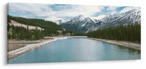 Tablou cu peisaj montan (120x50 cm)