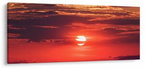 Tablou cu soarele colorat (120x50 cm)