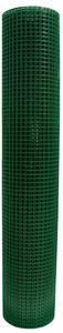 Plasa gard sudata plastifiata zincata, verde Volip, 1,2 mm x 16 x 16 mm x 0,5 m x 10 m