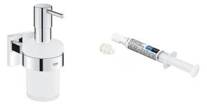 Set dozator săpun Grohe Start Cube 41098000, adeziv Grohe QuickGlue 41127000