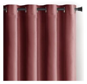 Draperie roz dimout (semi-opacă) din catifea 140x270 cm Eyelets – Restilo