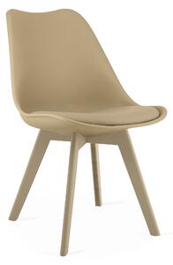 OFERTA Scaun bej BALI MARK cu picioare bej II. calitate