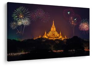 Tablou cu artificii în Asia (90x60 cm)