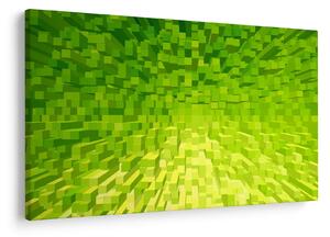 Tabloul cuburilor galbenverzui (90x60 cm)