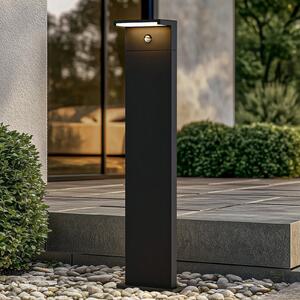 Arcchio Bornă luminoasă LED Iberion, 90 cm, antracit, senzor, Negru, Aluminiu, Modern