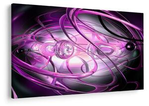 Tabloul cu abstracție frumoasă în violet (90x60 cm)