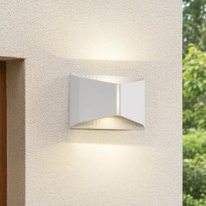 Lindby LED-Aparec de iluminat exterior Anlira, alb, Up & down, IP65, Alb, Metal, Modern