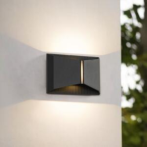 Lindby LED-Aparec de iluminat exterior Anlira, negru, Up & down, IP65, Negru, Metal, Modern