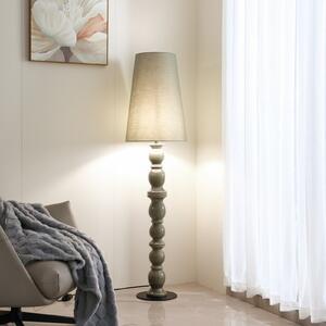 Lucande Lampadar Lyndorin, verde, ceramică, 150 cm, Verde, Camera de zi / sufragerie, Ceramică, Design