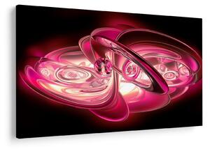 Tabloul cu fractali roz (90x60 cm)