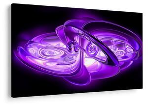 Tabloul fractalilor în violet (90x60 cm)