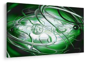 Tabloul abstract verde (90x60 cm)