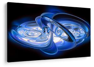 Tabloul abstract albastru (90x60 cm)