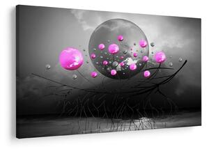 Tabloul cu bile roz (90x60 cm)