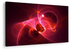 Tabloul modern cu abstacție roz (90x60 cm)