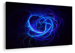 Tabloul cu ghem albastru abstract (90x60 cm)
