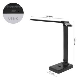Brilagi - Lampă de birou LED cu reglaj al intensității MODO DUO LED/8W/5V 3000/4000/6500K neagră