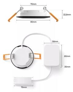 Philips - Set de 2 spoturi încastrate LED RGBW, reglabile, pentru baie Hue SLIM LED/8,3W/230V IP44