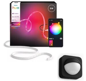 Philips - Bandă LED RGBW dimerizabilă pentru exterior Hue FLUX 5m LED/30W/230V + senzor de mișcare