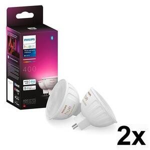 Set de 4 becuri LED RGBW dimerizabile Philips Hue WACA GU5,3/MR16/6,3W/12V