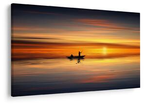 Tablou - cu barca (90x60 cm)