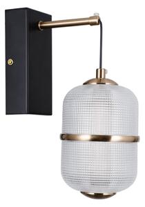 Lampă de perete LED ALANI, 6W, 230V, 3000K, negru/auriu - ITALUX WL-34375-1-BK