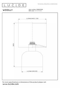 Lucide 10516/01/66 - Lampă de masă WOOLLY 1xE14/40W/230V, roz