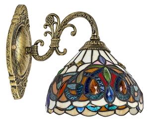 Brilagi - Lampă de perete Tiffany cu vitralii LUISA 1xE27/40W/230V