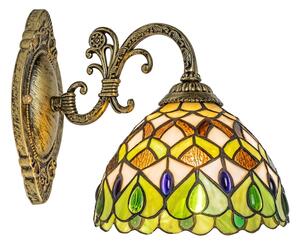 Brilagi - Lampă de perete Tiffany cu vitralii MARGARET, 1xE27/40W/230V