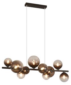 Brilagi - Candelabru LED suspendat pe cablu MILLA 10xG9/3W/230V maro/maro fumuriu