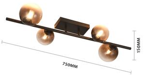 Brilagi - Lustru LED aplicat MILLA 4xG9/3W/230V maro/maro fumuriu