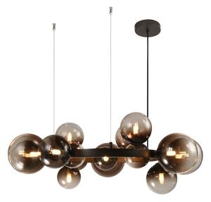 Brilagi - Lustră LED suspendată cu cablu MILLA 15xG9/3W/230V maro/maro fumuriu