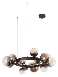 Brilagi - Lustră LED suspendată cu cablu MILLA 15xG9/3W/230V maro/maro fumuriu