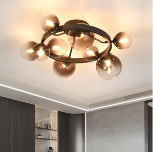 Brilagi - Lustră LED aplicată MILLA 10xG9/3W/230V maro/maro fumuriu