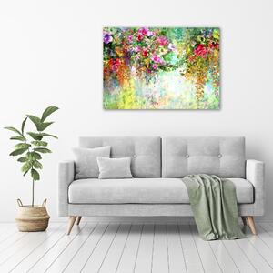 Imagine de sticlă flori multi-colorate