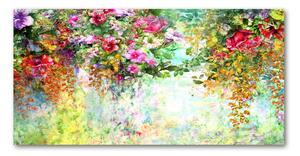Imagine de sticlă flori multi-colorate