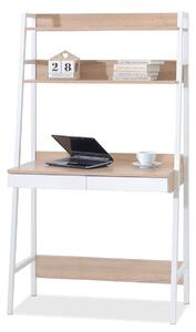 Z0ND0 Masă PC Boge B (stejar + alb). 1109728