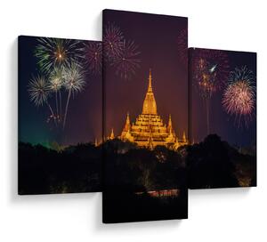 Tablou cu artificii în Asia (90x60 cm)