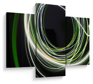 Obraz cu linii verzi (90x60 cm)