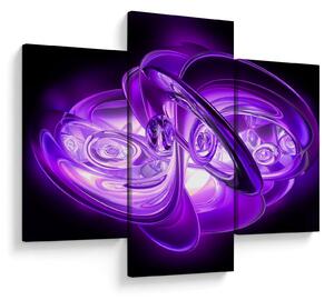 Tabloul fractalilor în violet (90x60 cm)
