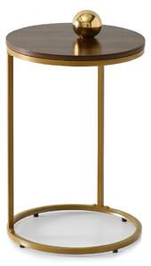 Z0ND0 Măsuță de cafea Corden (nuc + auriu). 1111594