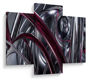 Tabloul cu abstracție gri (90x60 cm)