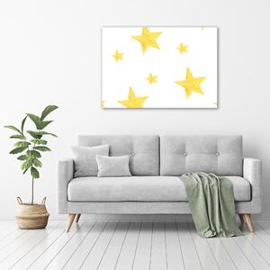 Pictură pe pânză stele galbene