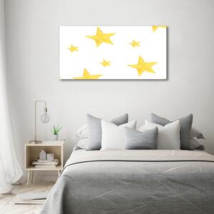 Pictură pe pânză stele galbene