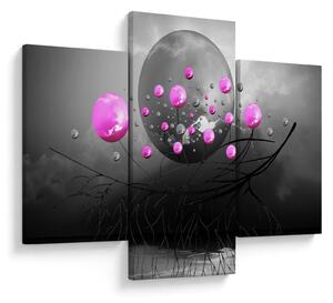 Tabloul cu bile roz (90x60 cm)