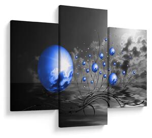 Tabloul bilelor albastru închis (90x60 cm)