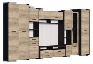Z0ND0 Mobilier cameră de zi Moledo (stejar gri + stejar canterbury). 1014007