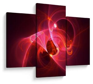 Tabloul modern cu abstacție roz (90x60 cm)