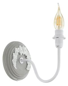 Aplica de perete Eglo 33005, 1 x E14, 40 W, 230 V, alb/gri
