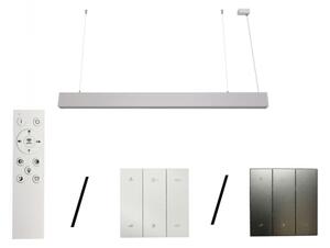 Lustră LED suspendată pe cablu, 55W, 230V, 3000/4000/6500K, 120 cm, albă